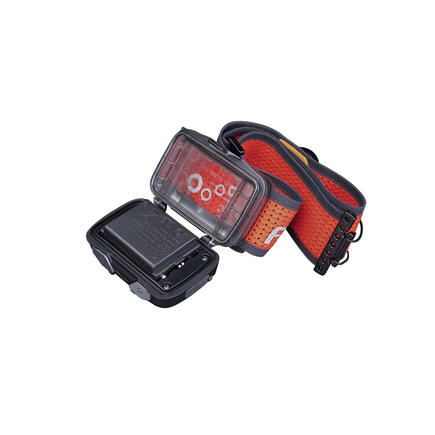 Fenix HL32RTBLCK - LED Punjiva čeona svjetiljka LED/USB/3xAAA IP66 800 lm 300 h 1900 mAh crna/narančasta