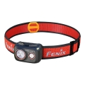 Fenix HL32RTBLCK - LED punjiva lampa za glavu LED/USB/3xAAA IP66 800 lm 300 h 1900 mAh crna/narančasta