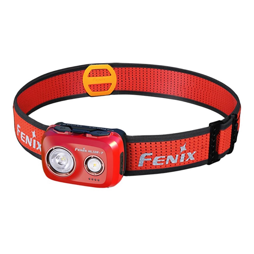 Fenix HL32RTRED - LED Punjiva čeona svjetiljka LED/USB/3xAAA IP66 800 lm 300 h crvena/narančasta
