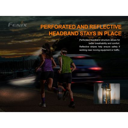 Fenix HM51RV20 - LED punjiva lampa za glavu 3xLED/1xCR123A/USB IP68 700 lm 120 h 700 m