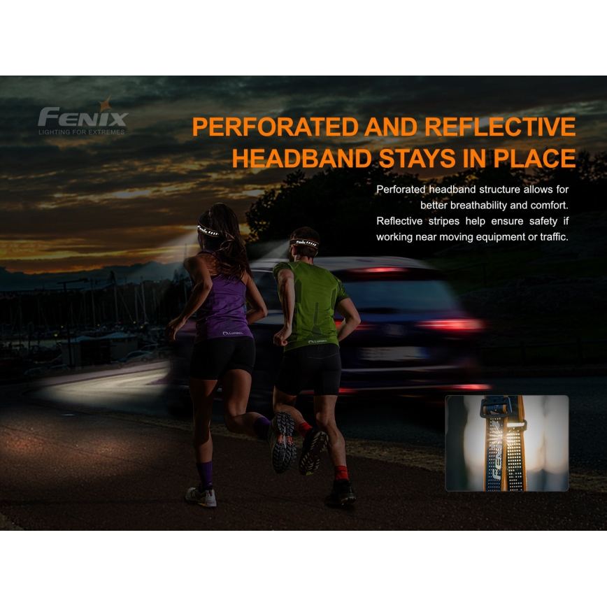 Fenix HM51RV20 - LED punjiva lampa za glavu 3xLED/1xCR123A/USB IP68 700 lm 120 h 700 m