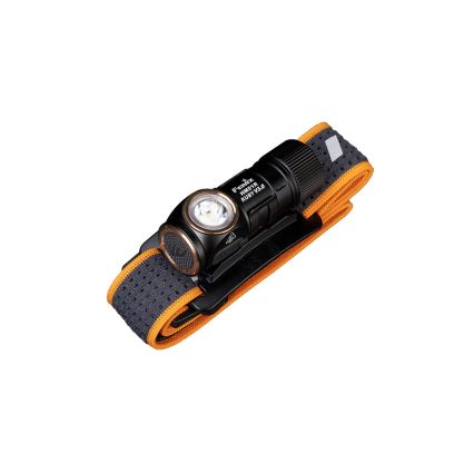 Fenix HM51RV30 - LED punjiva naglavna svjetiljka s podesivom svjetlinom LED/USB/1xCR123A 950 mAh IP68 860 lm 125 h narančasta