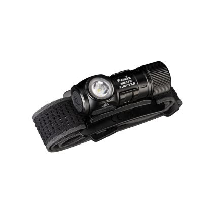 Fenix HM51RV3ABL - punjiva LED čelna svjetiljka s prigušivanjem LED/USB/1xCR123A 950 mAh IP68 860 lm 125 h crna