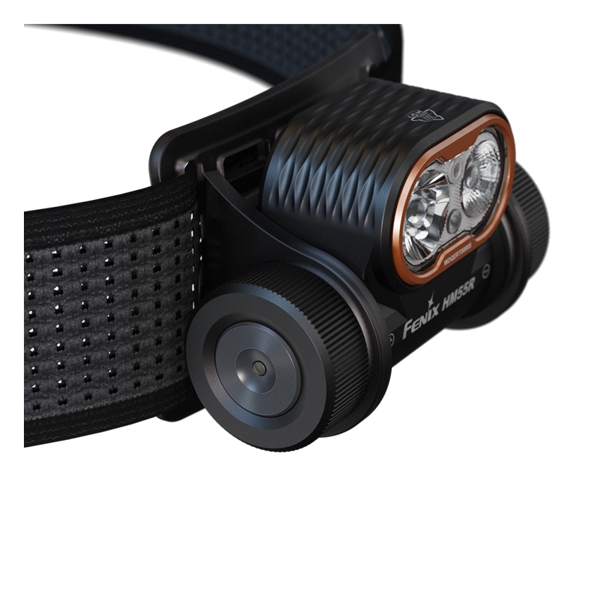 Fenix HM55RABL - LED podesiva punjiva čelna svjetiljka LED/USB/1xCR123A 1600 mAh IP68 1200 lm 141,2 h crna