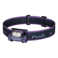 Fenix HM55RPRP - LED punjiva čelna svjetiljka s prigušivanjem LED/USB/1xCR123A 1600 mAh IP68 1200 lm 141,2 h ljubičasta/crna