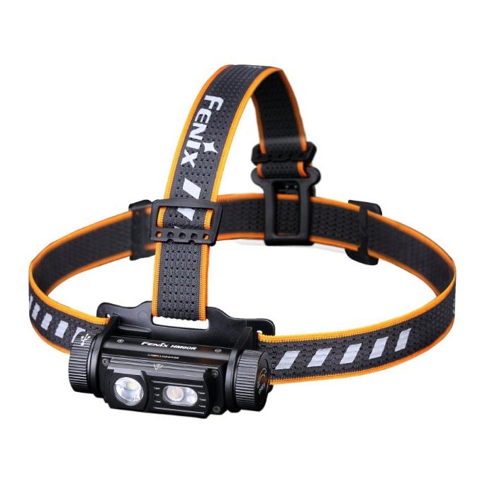 Fenix HM60R - LED Prigušiva punjiva čeona svjetiljka 4xLED/USB/2xCR123A IP68 1300 lm 300 h 3400 mAh