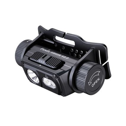 Fenix HM60RV20 - punjiva LED čelna svjetiljka s podesivom svjetlinom, LED/USB, 4000 mAh, IP68, 1600 lm, 292 h, narančasta