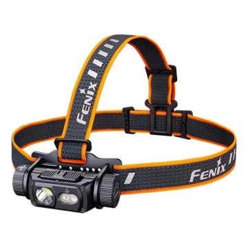 Fenix HM60RV20 - punjiva LED čelna svjetiljka s podesivom svjetlinom, LED/USB, 4000 mAh, IP68, 1600 lm, 292 h, narančasta