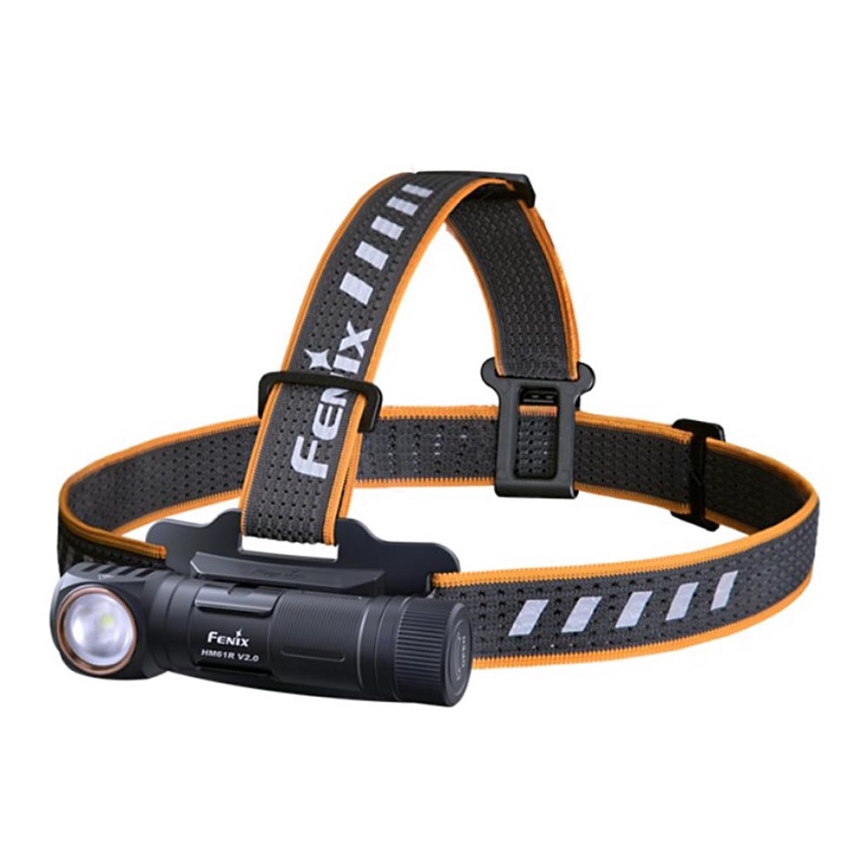 Fenix HM61RV20 - LED Punjiva čeona svjetiljka LED/USB/2xCR123A IP68 1600 lm 300 h 3400 mAh
