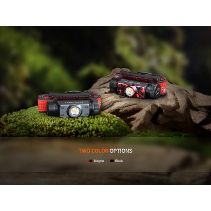 Fenix HM62TMGM - LED Prigušiva punjiva čeona svjetiljka LED/USB IP68 1200 lm 280 h 3400 mAh