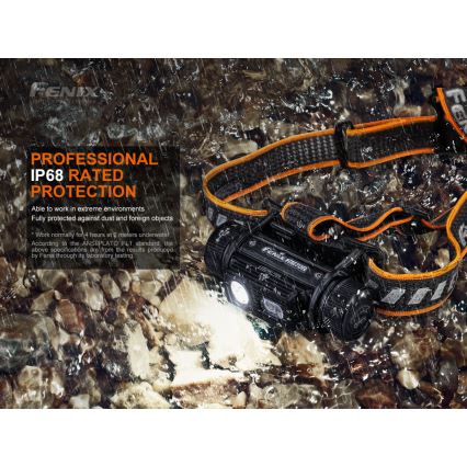 Fenix HM70R - LED Punjiva čeona svjetiljka 4xLED/1x21700 IP68 1600 lm 800 h 5000 mAh