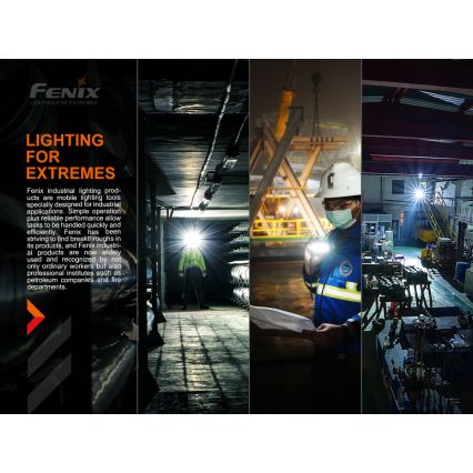 Fenix HM70R - LED Punjiva čeona svjetiljka 4xLED/1x21700 IP68 1600 lm 800 h 5000 mAh