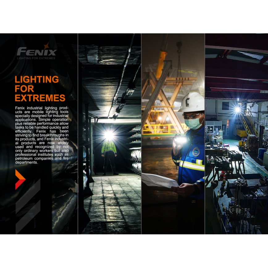 Fenix HM70R - LED Punjiva čeona svjetiljka 4xLED/1x21700 IP68 1600 lm 800 h 5000 mAh