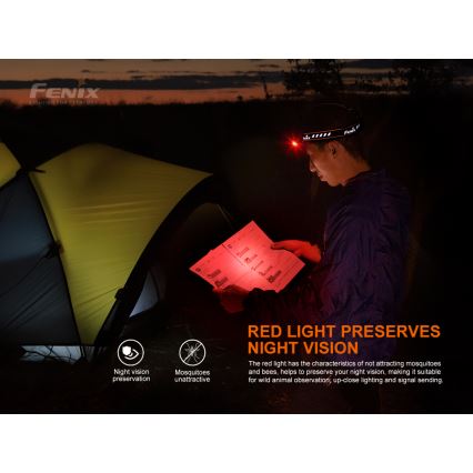 Fenix HM70R - LED Punjiva čeona svjetiljka 4xLED/1x21700 IP68 1600 lm 800 h 5000 mAh