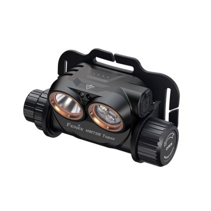 Fenix HM75RTOPAZ - LED Prigušiva punjiva čeona svjetiljka LED/USB IP68 1600 lm 210 h 4000 mAh