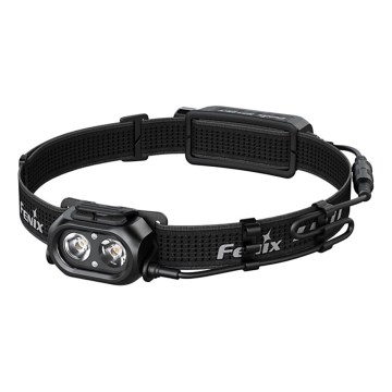 Fenix HP12RTABL - LED čelna svjetiljka s podesivom svjetlinom punjiva LED/USB 4000 mAh IP66 1300 lm 310 h crna