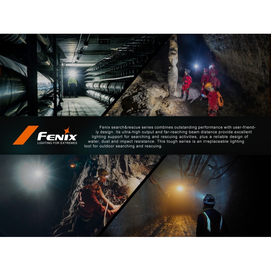 Fenix HP35R - LED podesiva punjiva čelna svjetiljka LED/USB 5000 mAh IP66 4000 lm 500 h crna