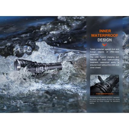 Fenix HT18R - LED Prigušiva punjiva baterijska svjetiljka LED/1x21700 IP68 2800 lm 42 h 5000 mAh