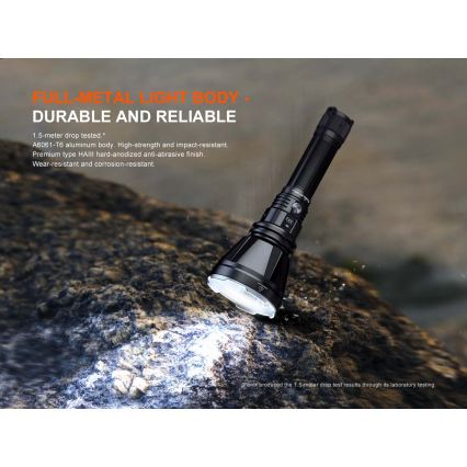 Fenix HT18RV20 - Podesiva punjiva LED ručna svjetiljka LED/USB 6000 mAh IP68 3700 lm 87 h crna