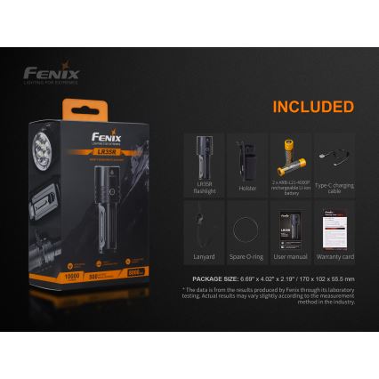 Fenix LR35R - LED Punjiva baterijska svjetiljka 6xLED/2x21700 4000 mAh IP68 10000 lm 80 h