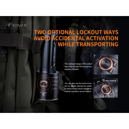 Fenix LR35R - LED Punjiva baterijska svjetiljka 6xLED/2x21700 4000 mAh IP68 10000 lm 80 h