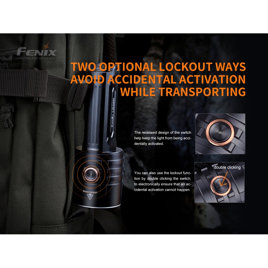 Fenix LR35R - LED Punjiva baterijska svjetiljka 6xLED/2x21700 4000 mAh IP68 10000 lm 80 h