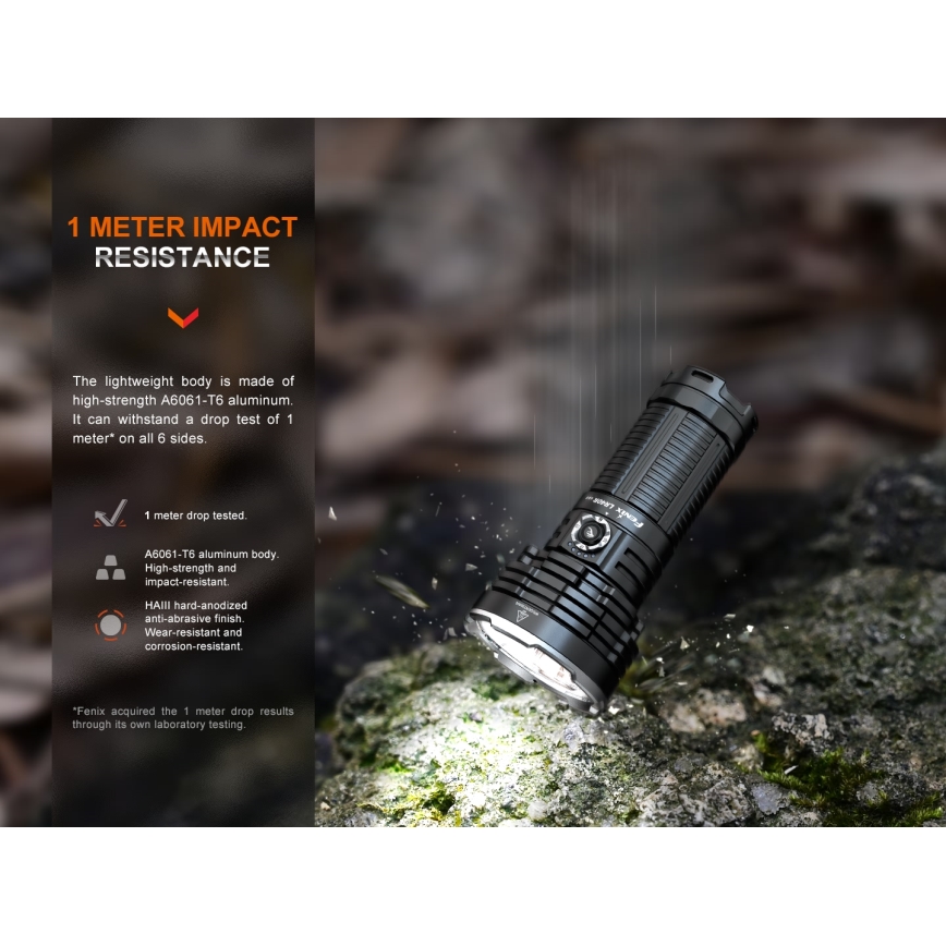 Fenix LR40RV20 - LED Punjiva baterijska svjetiljka LED/USB IP68 15000 lm 177 h 5000 mAh