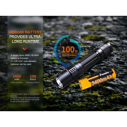 Fenix PD35R - LED Punjiva baterijska svjetiljka LED/USB/2xCR123A IP68 1700 lm 100 h 3400 mAh