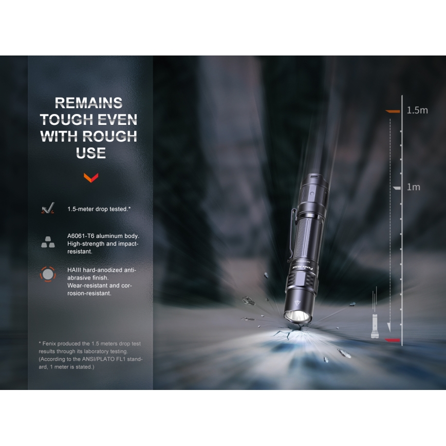 Fenix PD35R - LED Punjiva baterijska svjetiljka LED/USB/2xCR123A IP68 1700 lm 100 h 3400 mAh