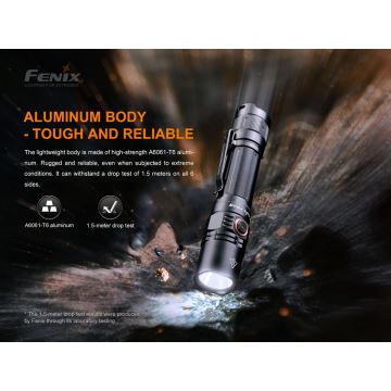 Fenix PD35V30 - LED Punjiva baterijska svjetiljka LED/2xCR123A IP68 1700 lm 230 h