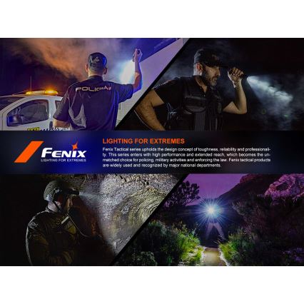 Fenix PD36RACE - LED punjiva svjetiljka s podesivom jačinom svjetla LED/USB 5000 mAh IP68 3000 lm 63,45 h crna