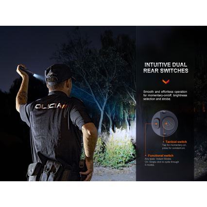 Fenix PD36RPRO - LED Taktička punjiva baterijska svjetiljka LED/USB IP68 2800 lm 42 h 5000 mAh