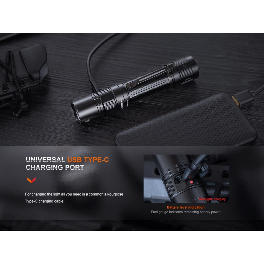 Fenix PD36RPRO - LED Taktička punjiva baterijska svjetiljka LED/USB IP68 2800 lm 42 h 5000 mAh