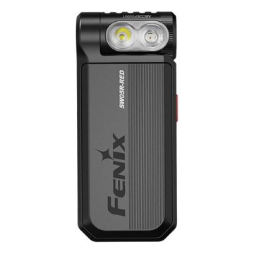 Fenix SW05RREDBLC - LED Prigušiva punjiva baterijska svjetiljka LED/USB IPX6 150 lm 49 h crna