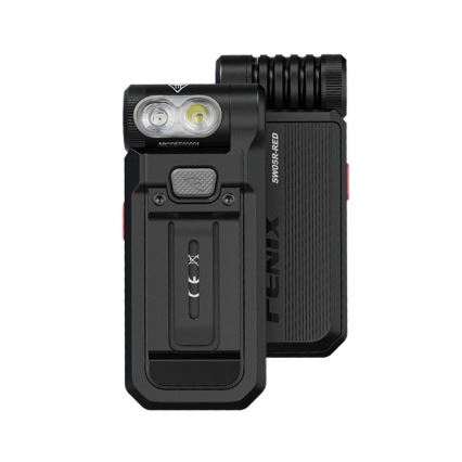 Fenix SW05RREDBLC - LED Prigušiva punjiva baterijska svjetiljka LED/USB IPX6 150 lm 49 h crna