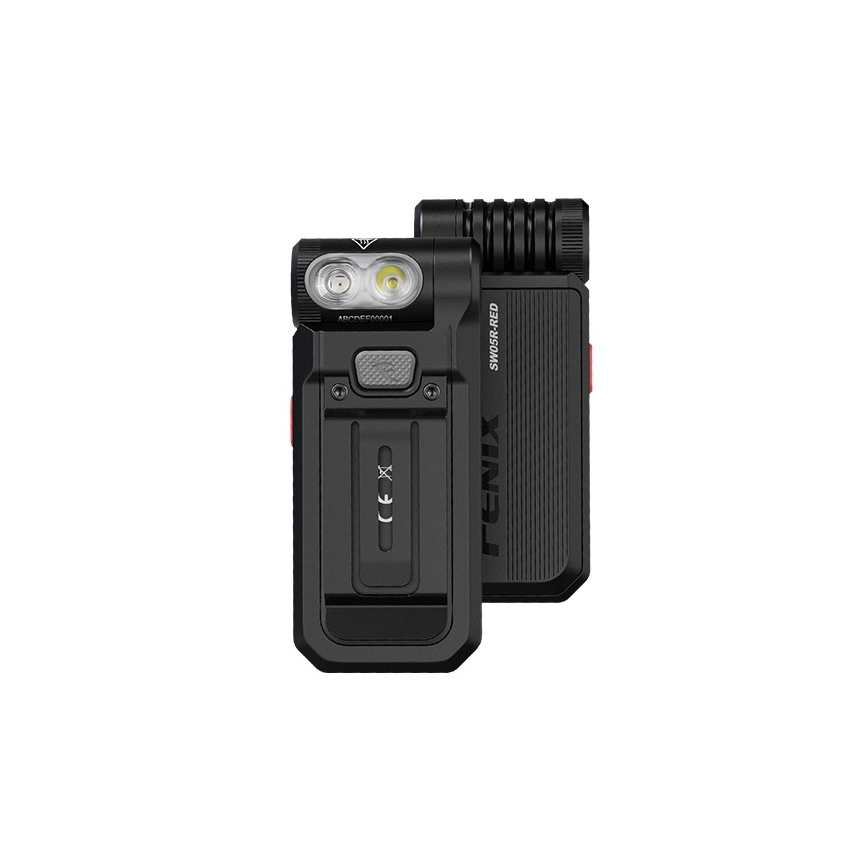Fenix SW05RREDBLC - LED Prigušiva punjiva baterijska svjetiljka LED/USB IPX6 150 lm 49 h crna