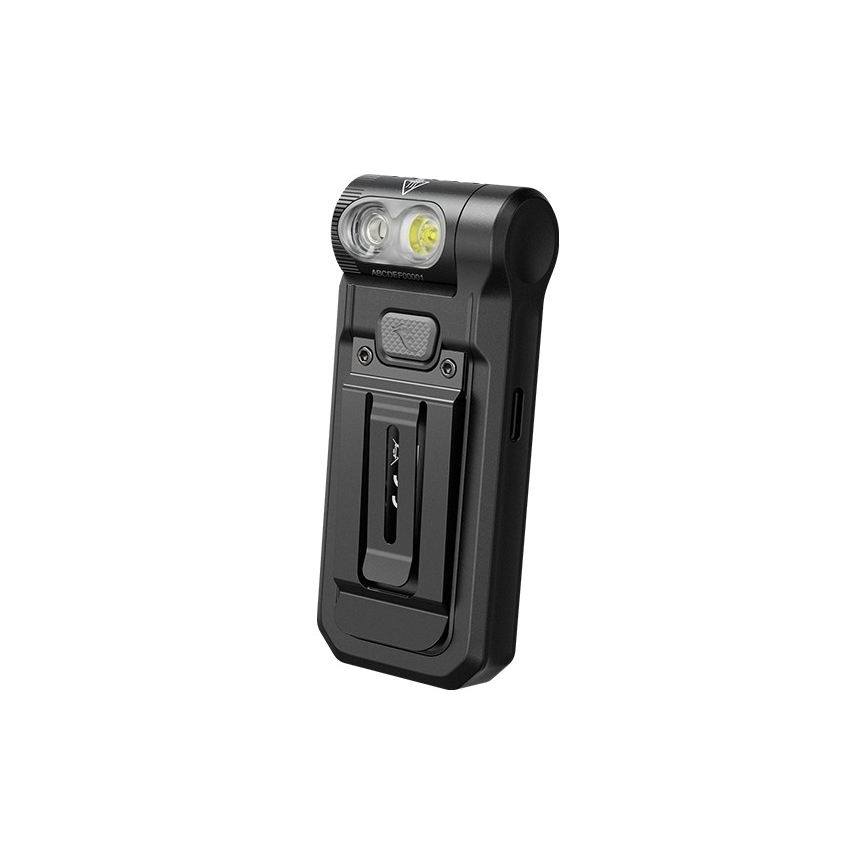 Fenix SW05RREDBLC - LED Prigušiva punjiva baterijska svjetiljka LED/USB IPX6 150 lm 49 h crna
