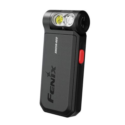 Fenix SW05RREDBLC - LED Prigušiva punjiva baterijska svjetiljka LED/USB IPX6 150 lm 49 h crna