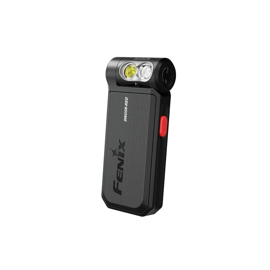 Fenix SW05RREDBLC - LED Prigušiva punjiva baterijska svjetiljka LED/USB IPX6 150 lm 49 h crna