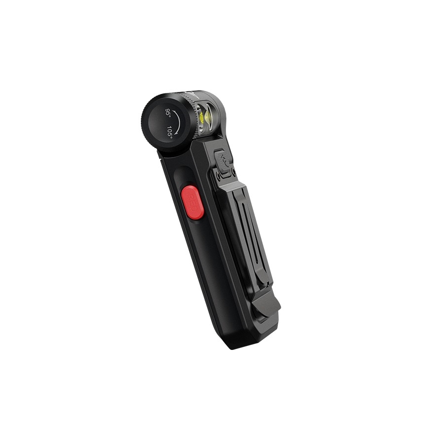 Fenix SW05RREDBLC - LED Prigušiva punjiva baterijska svjetiljka LED/USB IPX6 150 lm 49 h crna