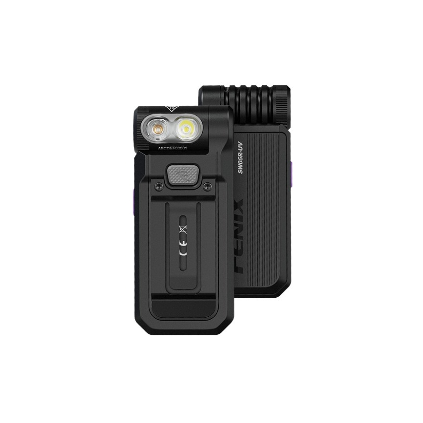 Fenix SW05RUVBLC - LED Prigušiva punjiva baterijska svjetiljka LED/USB IPX6 150 lm 49 h 700 mAh crna