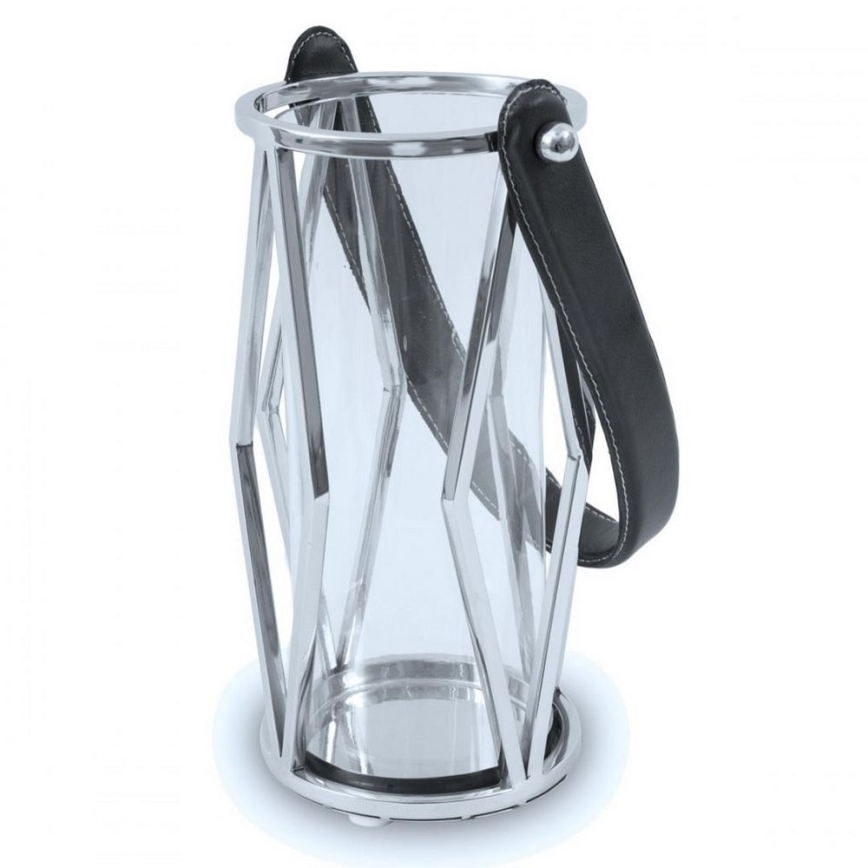 Fenjer FRAGIL 26 cm sjajni krom/crna