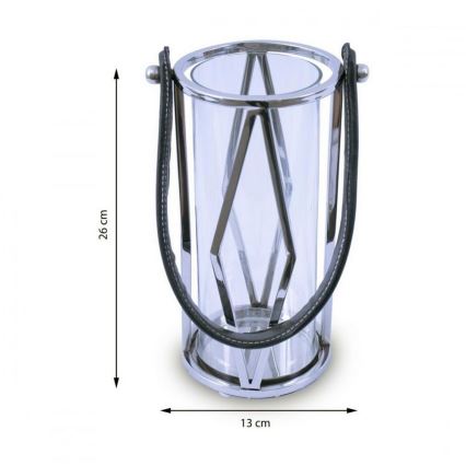 Fenjer FRAGIL 26 cm krom/crna