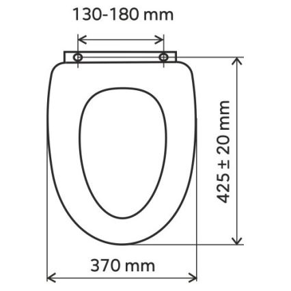 FERRO - WC daska duroplast/bijela