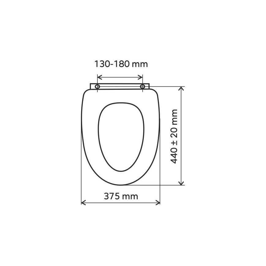 FERRO - WC daska SoftClose MDF/bijela