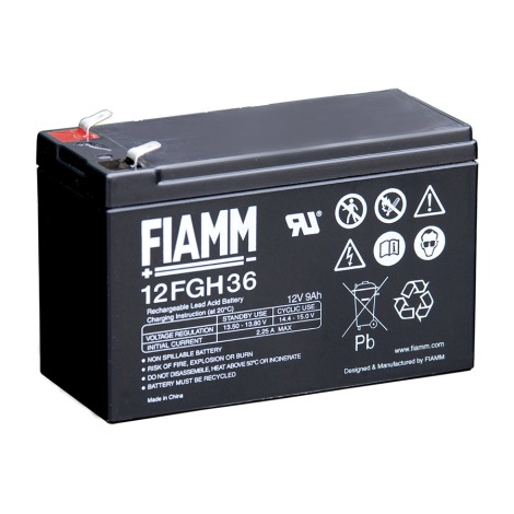Fiamm 12FGH36 - Olovni akumulator 12V/9Ah/faston 6,3mm