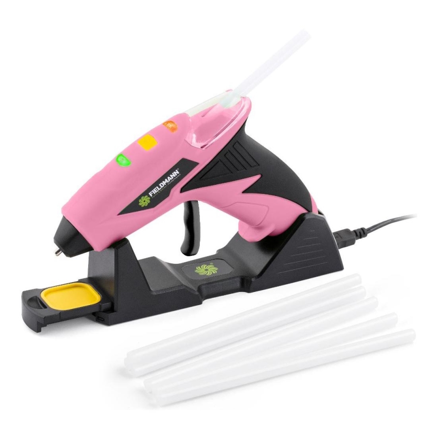 Fieldmann - AKU Ljepljiva pištolj 4V 1500 mAh ružičasta
