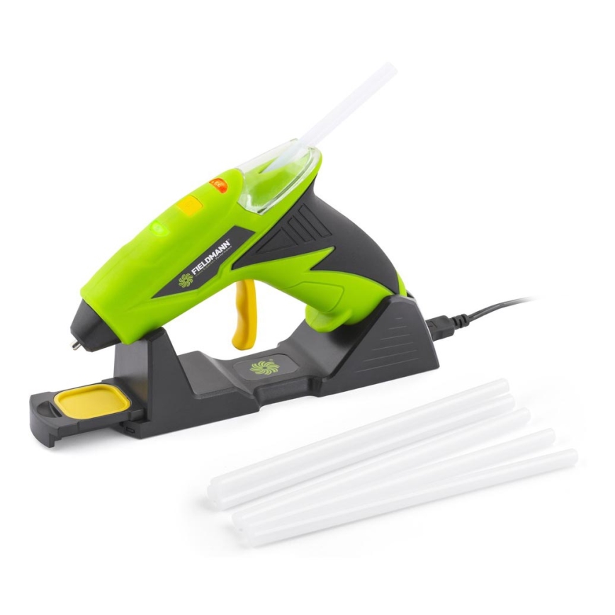 Fieldmann - AKU Pištolj za vruće lijepljenje 4V 1500 mAh zelena