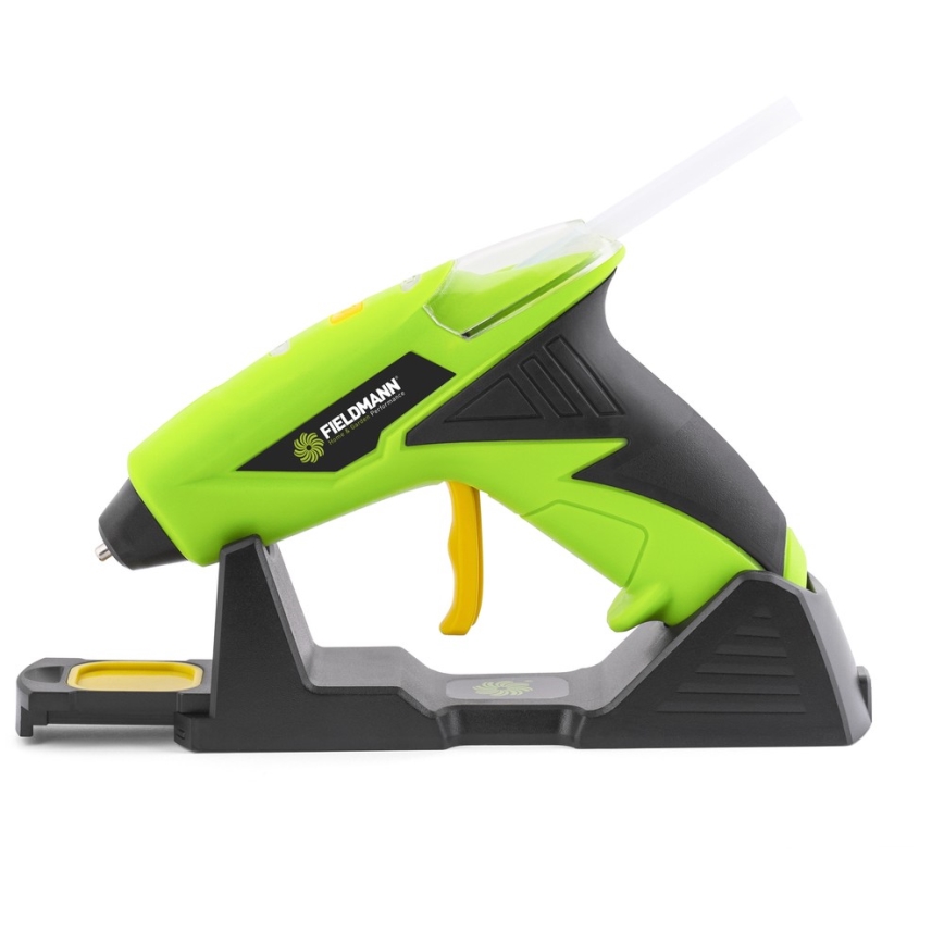 Fieldmann - AKU Pištolj za vruće lijepljenje 4V 1500 mAh zelena