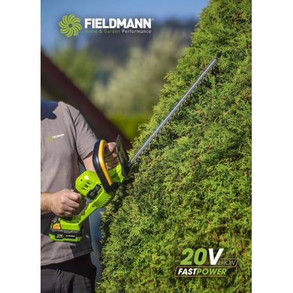 Fieldmann - Akumulatorske škare za živicu 20V